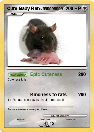 Pokemon Cute Baby Rat