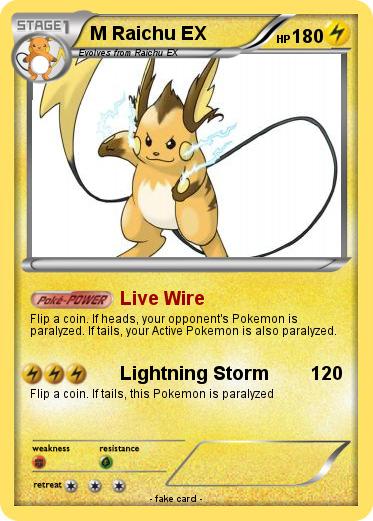 Pokemon M Raichu EX