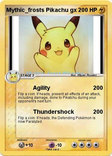 Pokemon Mythic_frosts Pikachu gx