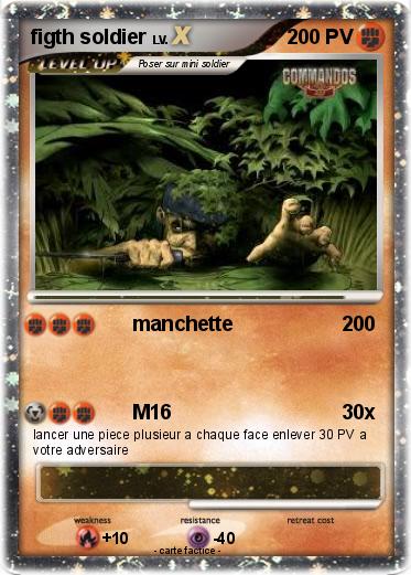 Pokemon figth soldier