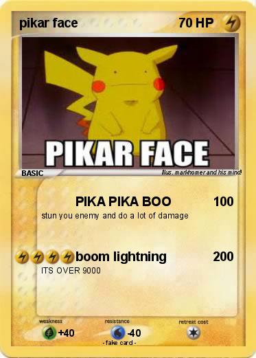 Pokemon pikar face