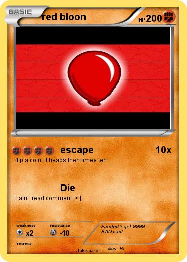 Pokemon red bloon