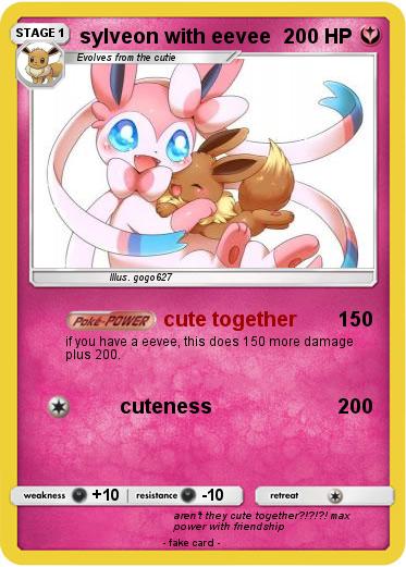 Pokemon sylveon with eevee