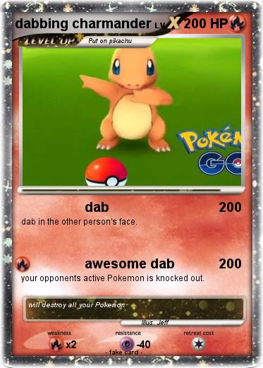 Pokemon dabbing charmander