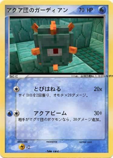 Pokemon アクア団のガーディアン