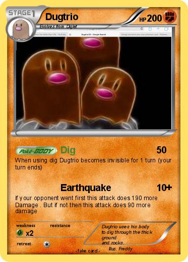 Pokemon Dugtrio