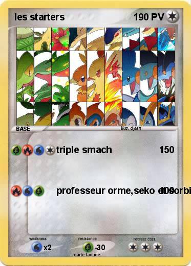 Pokemon les starters