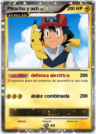 Pokemon Pikachu y ash
