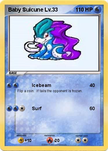 Pokemon Baby Suicune Lv.33