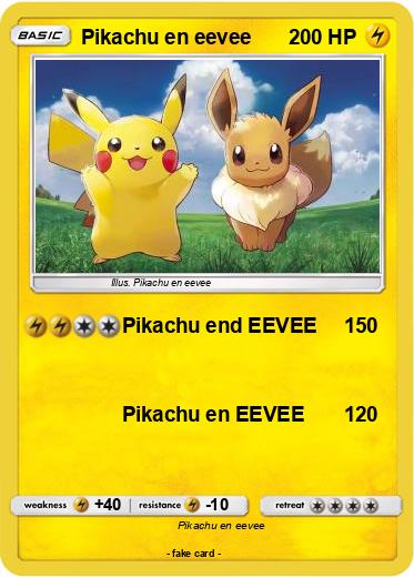 Pokemon Pikachu en eevee