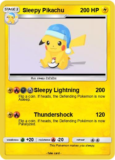 Pokemon Sleepy Pikachu