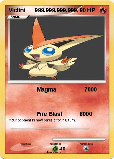 Pokemon Victini      999,999,999,999,