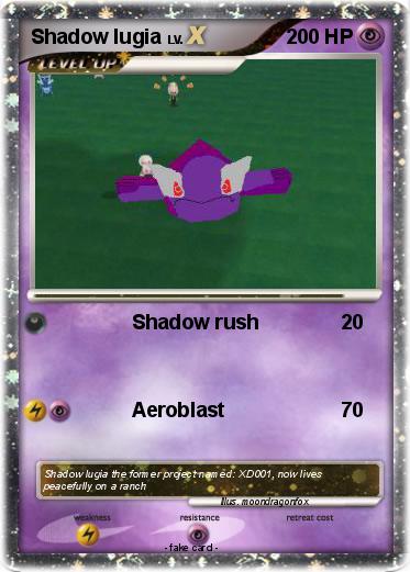 Pokemon Shadow lugia