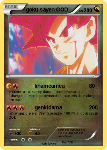 Pokemon goku sayen GOD
