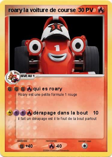 Pokemon roary la voiture de course