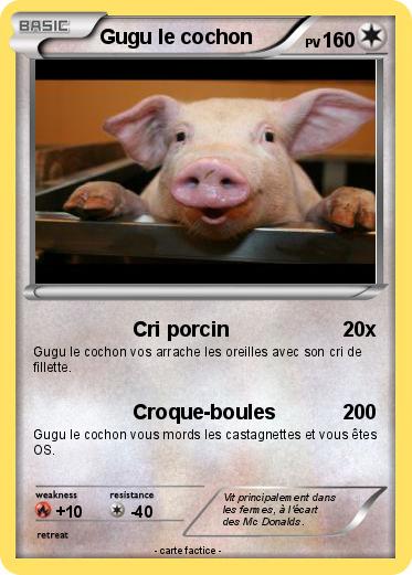Pokemon Gugu le cochon