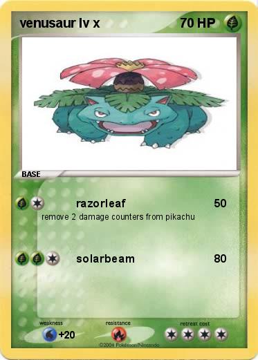 Pokemon venusaur lv x