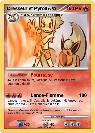 Pokemon Dresseur et Pyroli