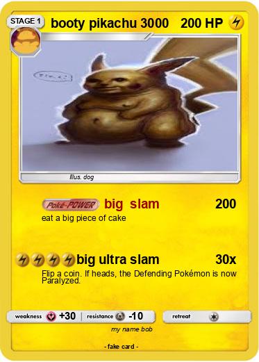 Pokemon booty pikachu 3000