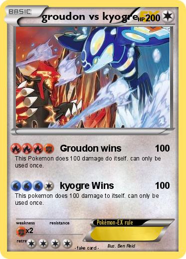 Pokemon groudon vs kyogre