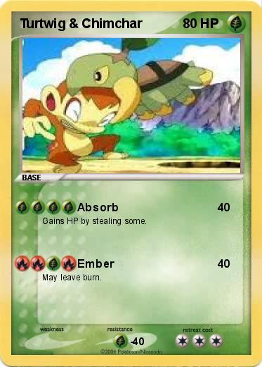 Pokemon Turtwig & Chimchar