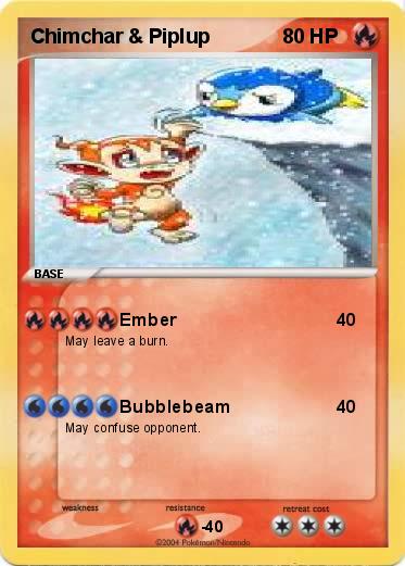 Pokemon Chimchar & Piplup