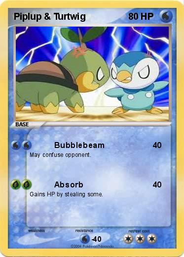 Pokemon Piplup & Turtwig