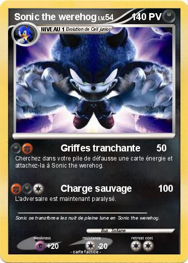 Pokemon Sonic the werehog