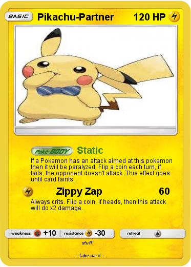 Pokemon Pikachu-Partner