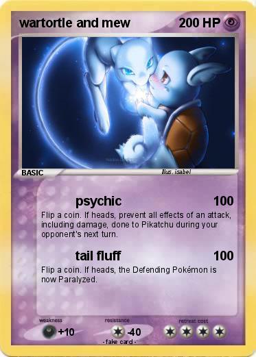 Pokemon wartortle and mew