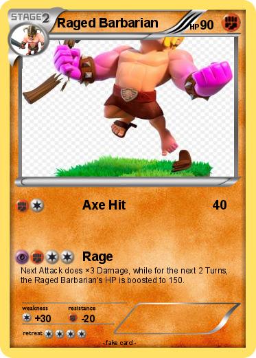 Pokemon Raged Barbarian