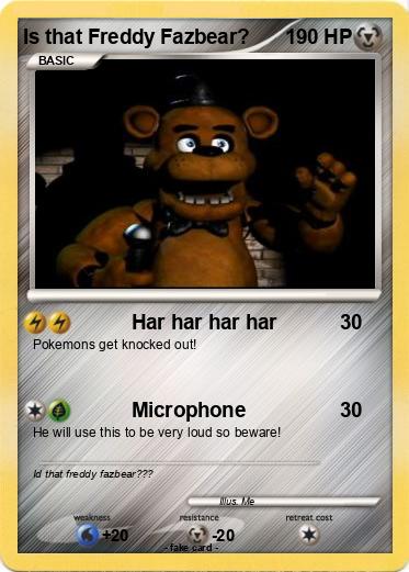 Pokemon Is that Freddy Fazbear?