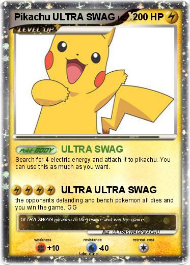 Pokemon Pikachu ULTRA SWAG