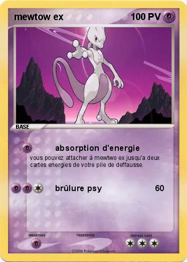 Pokemon mewtow ex