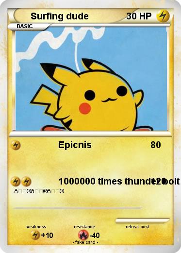 Pokemon Surfing dude