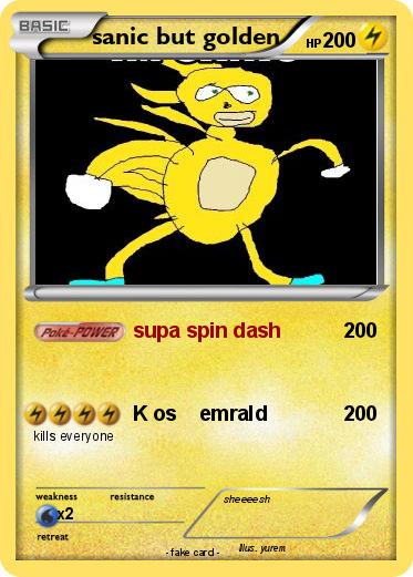 Pokemon sanic but golden