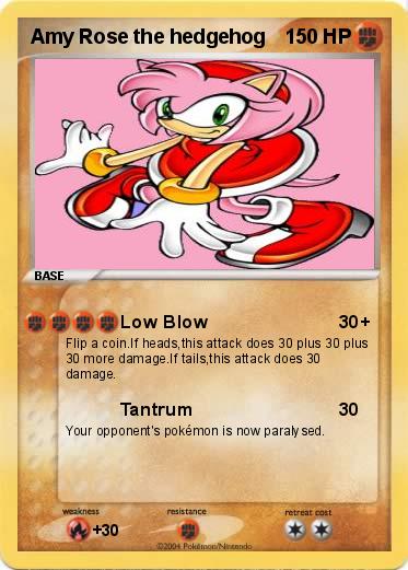 Pokemon Amy Rose the hedgehog