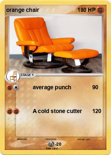 Pokemon orange chair