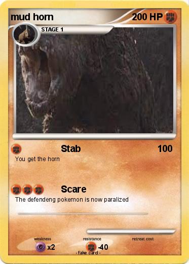 Pokemon mud horn