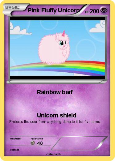 Pokemon Pink Fluffy Unicorn