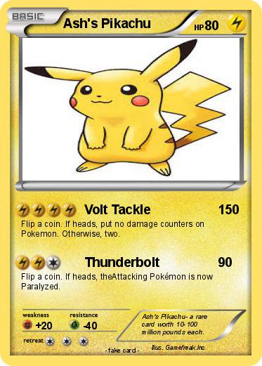 Pokemon Ash's Pikachu