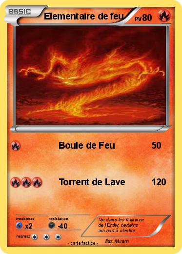 Pokemon Elementaire de feu