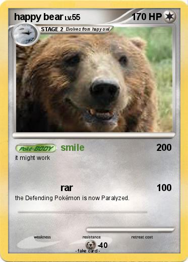 Pokemon happy bear