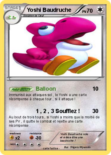 Pokemon Yoshi Baudruche