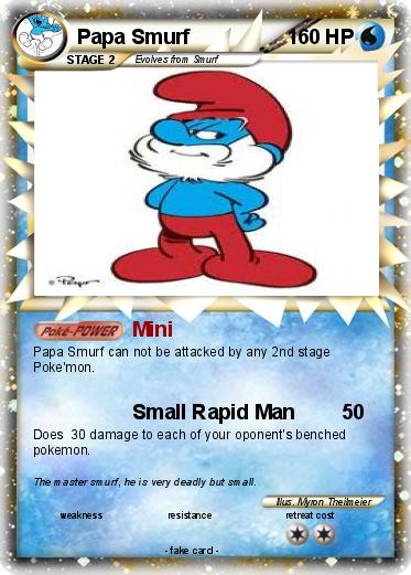Pokemon Papa Smurf