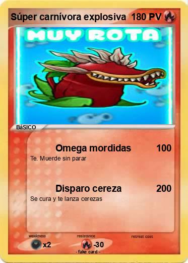 Pokemon Súper carnívora explosiva