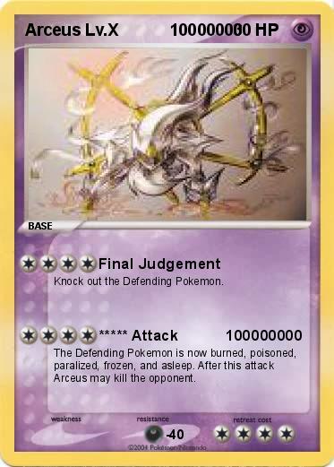 Pokemon Arceus Lv.X           10000000