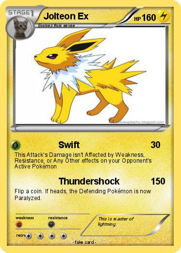 Pokemon Jolteon Ex