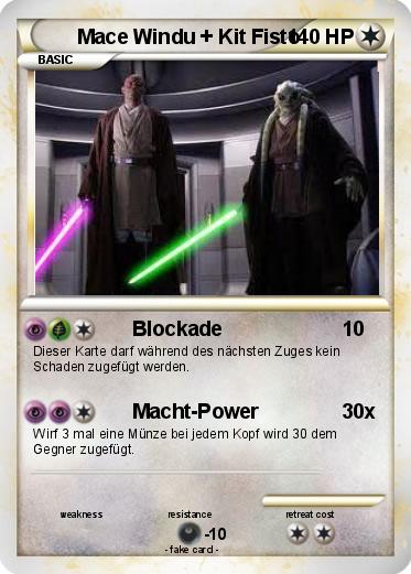 Pokemon Mace Windu + Kit Fisto