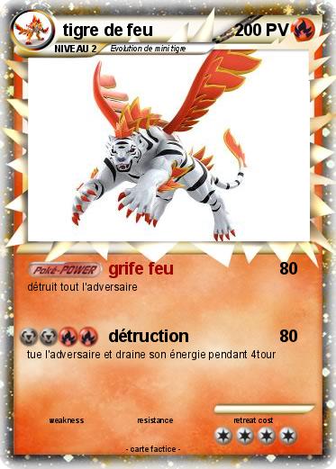 Pokemon tigre de feu